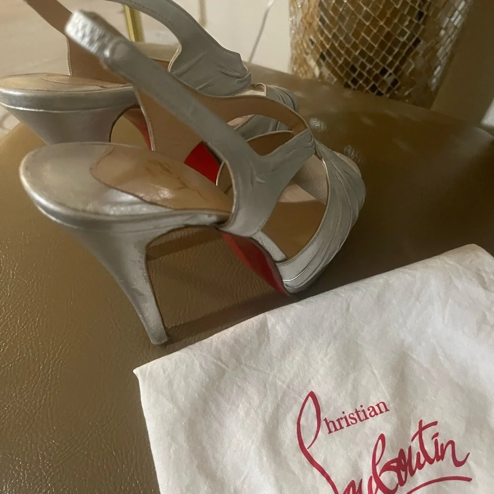 Christian Louboutin elegant silver